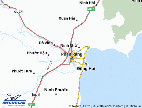 MICHELIN Phan Rang-Thap Cham map - ViaMichelin