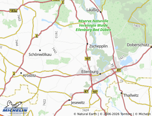 MICHELIN Rödgen map - ViaMichelin