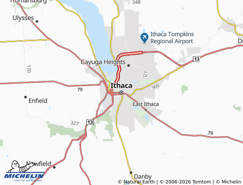 Kaart MICHELIN Ithaca - ViaMichelin