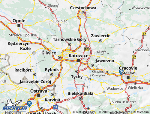 Mappa MICHELIN Chorzów - ViaMichelin
