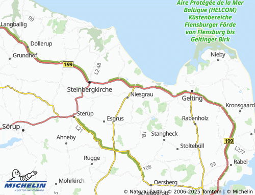 MICHELIN Niesgrau map - ViaMichelin