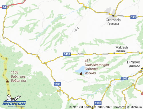 MICHELIN Tsar Shishmanovo map - ViaMichelin