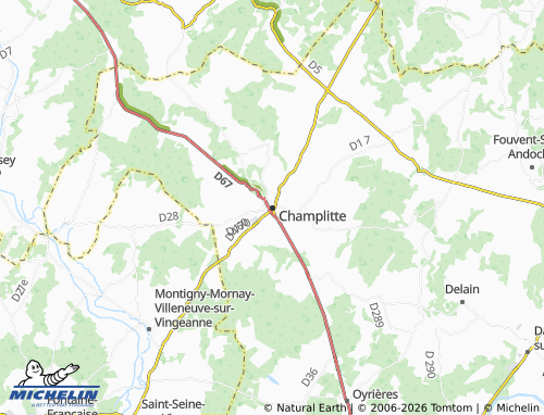 MICHELIN Champlitte map - ViaMichelin