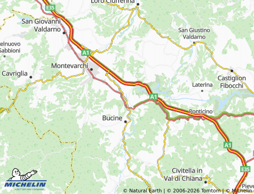 Carte MICHELIN Levane - ViaMichelin