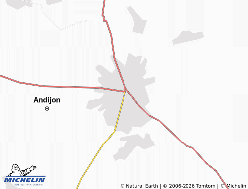 Kaart MICHELIN Andizhan - ViaMichelin