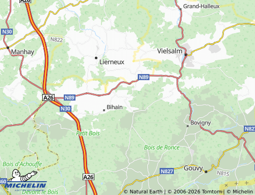 MICHELIN Ottré map - ViaMichelin