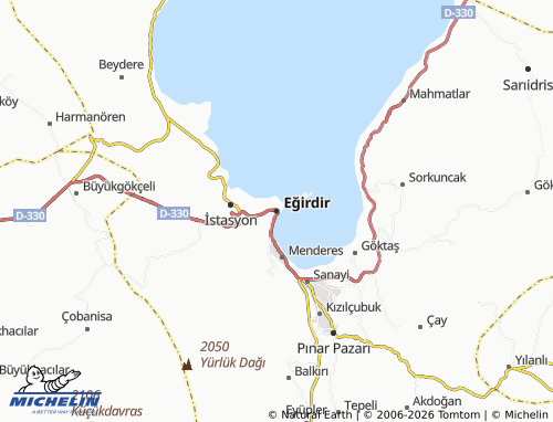 Mapa MICHELIN Eğirdir - ViaMichelin