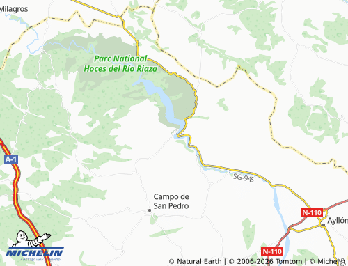 MICHELIN Maderuelo map - ViaMichelin