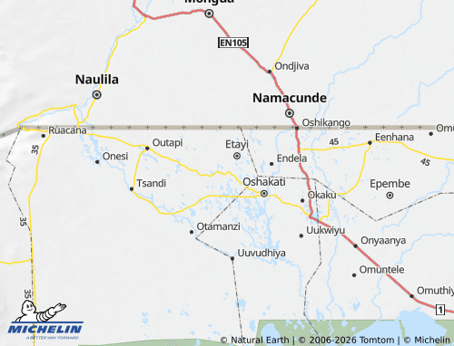 MICHELIN Oshikuku map - ViaMichelin