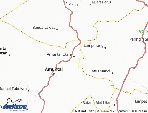 MICHELIN Amuntai Utara map - ViaMichelin
