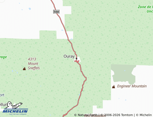 Mappa MICHELIN Ouray - ViaMichelin