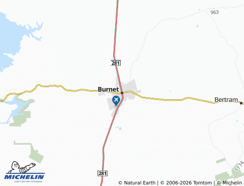 Mapa MICHELIN Burnet - ViaMichelin
