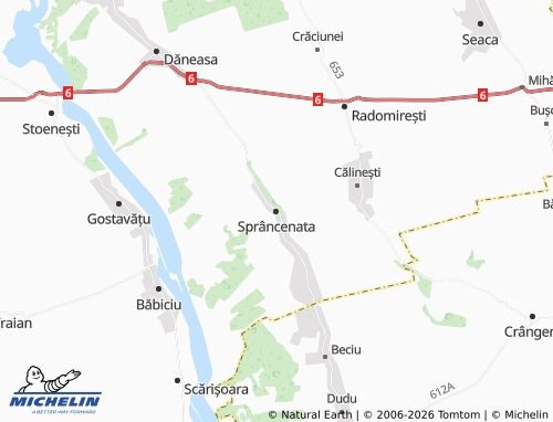 Mappa MICHELIN Sprâncenata - ViaMichelin