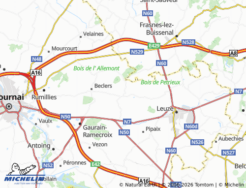 Mappa MICHELIN Maulde - ViaMichelin