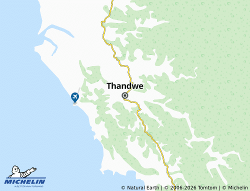 MICHELIN-Landkarte Thandwe - ViaMichelin