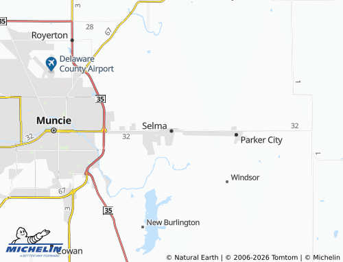 Mappa MICHELIN Selma - ViaMichelin