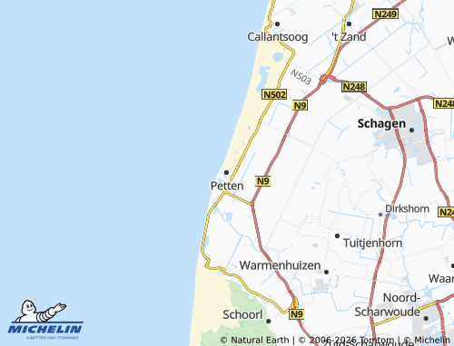 Mapa MICHELIN Petten - ViaMichelin