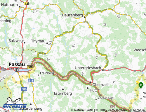 MICHELIN Hundsruck map - ViaMichelin