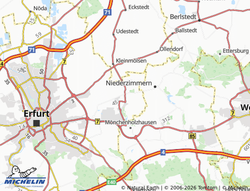 MICHELIN Vieselbach map - ViaMichelin