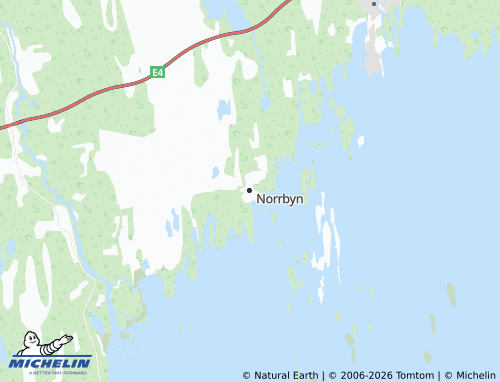 MICHELIN Norrbyn map - ViaMichelin