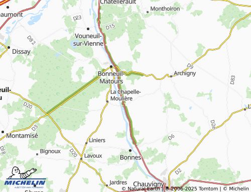 Carte MICHELIN Le Vieux Bellefonds - ViaMichelin