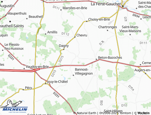 MICHELIN Frétoy map - ViaMichelin