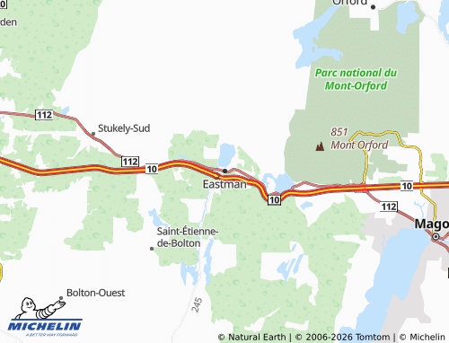 Mapa MICHELIN Eastman - ViaMichelin