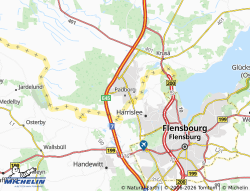 Mappa MICHELIN Padborg - ViaMichelin