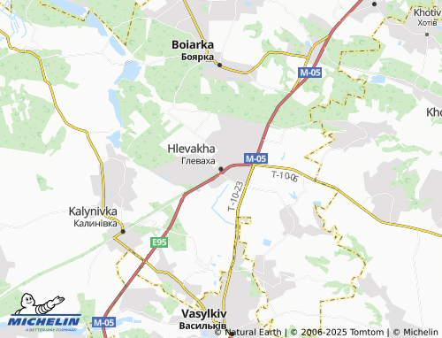 Mappa MICHELIN Hlevakha - ViaMichelin