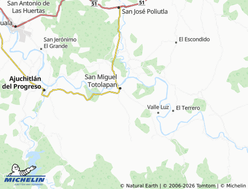 MICHELIN Del Aterrizaje map - ViaMichelin