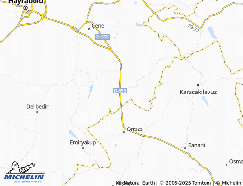 MICHELIN Yörükler map - ViaMichelin