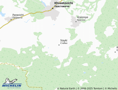 MICHELIN Stayki map - ViaMichelin