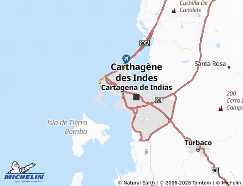 MICHELIN Martínez Martelo map - ViaMichelin