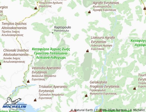MICHELIN Ano Potamia map - ViaMichelin