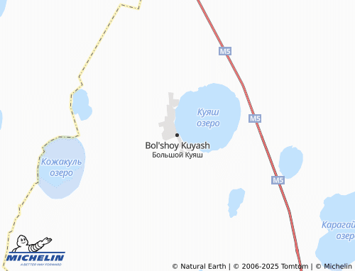 MICHELIN Bol'shoy Kuyash map - ViaMichelin