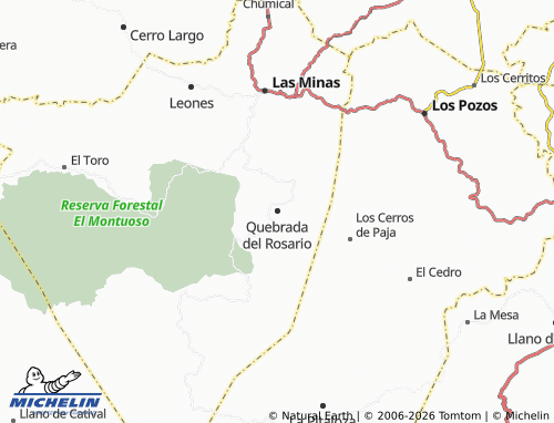 Mappa MICHELIN Quebrada del Rosario - ViaMichelin