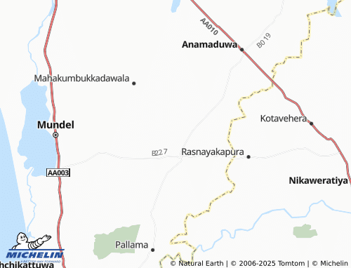 MICHELIN Daluwegama map - ViaMichelin