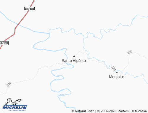 Mapa MICHELIN Santo Hipólito - ViaMichelin