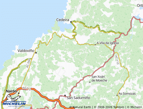 Kaart MICHELIN A Figueira - ViaMichelin