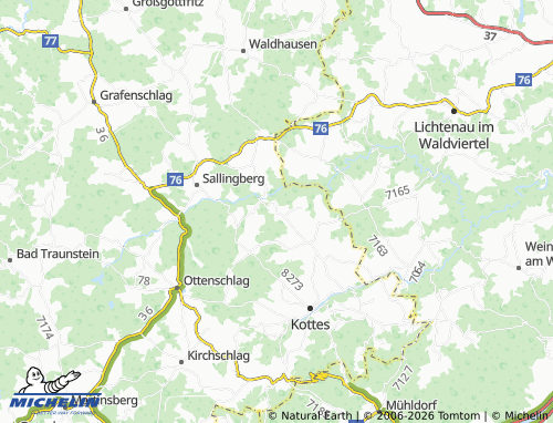 MICHELIN Pfaffenschlag map - ViaMichelin