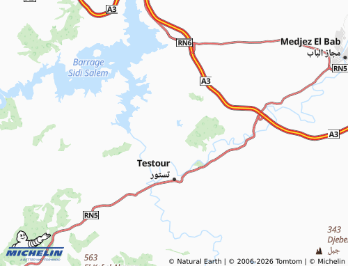 Carte MICHELIN Bordj Bou Sefra - ViaMichelin