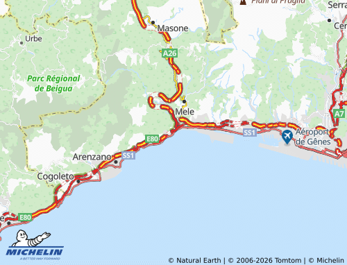 MICHELIN Crevari map - ViaMichelin