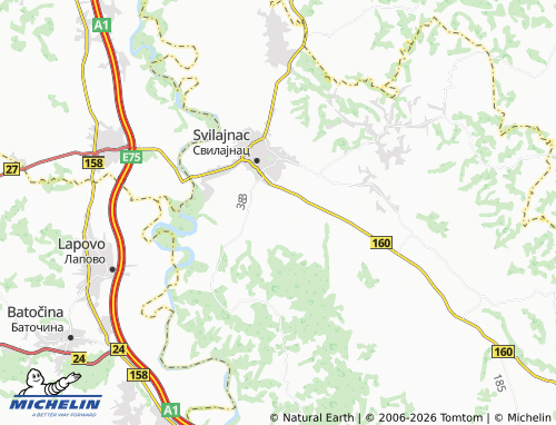 Mapa MICHELIN Dublje - ViaMichelin