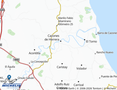 Mapa MICHELIN Acosta Lagunes - ViaMichelin