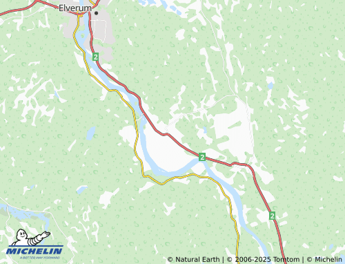 MICHELIN Heradsbygd map - ViaMichelin