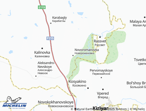 MICHELIN Novoromanovka map - ViaMichelin