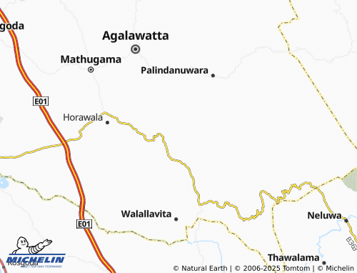 MICHELIN Polgampala East map - ViaMichelin