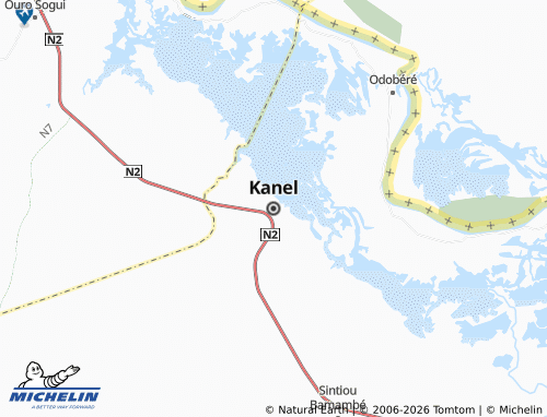MICHELIN Kanel map - ViaMichelin