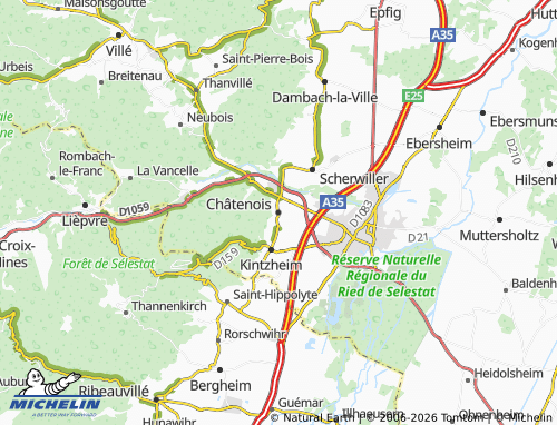 MICHELIN Châtenois map - ViaMichelin