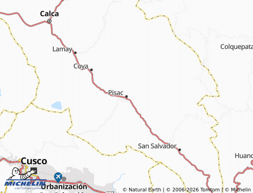 MICHELIN Pisac map - ViaMichelin